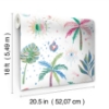 Picture of EttaVee Nuit Tropicale Peel & Stick Wallpaper - White Multi