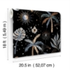 Picture of EttaVee Nuit Tropicale Peel & Stick Wallpaper - Black