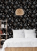 Picture of EttaVee Nuit Tropicale Peel & Stick Wallpaper - Black