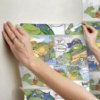 Picture of Teenage Mutant Ninja Turtles Comic Peel and Stick Wallpaper - Green