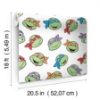 Picture of Teenage Mutant Ninja Turtles Character Faces Peel and Stick Wallpaper - White