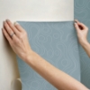 Picture of Emily Rayna Lineation Peel and Stick Wallpaper - Blue