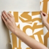 Picture of Emily Rayna Inside The Box Peel and Stick Wallpaper - Yellow