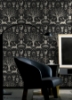 Picture of Harry Potter Horcrux Damask Peel and Stick Wallpaper - Black