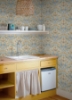 Picture of Enchanted Forest Damask Peel and Stick Wallpaper - Orange & Linden