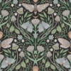 Picture of Enchanted Forest Damask Peel and Stick Wallpaper - Black