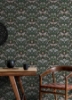 Picture of Enchanted Forest Damask Peel and Stick Wallpaper - Black