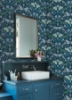 Picture of Enchanted Forest Damask Peel and Stick Wallpaper - Blue