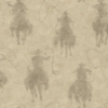 Picture of Yellowstone Stockman Silhouette Beige Peel & Stick Wallpaper