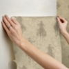 Picture of Yellowstone Stockman Silhouette Beige Peel & Stick Wallpaper