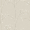 Picture of Blossom Stripe Black Peel & Stick Wallpaper - beige