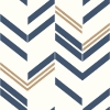 Picture of Chevron Stripe Peel and Stick Wallpaper - Blue