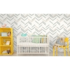 Picture of Chevron Stripe Peel and Stick Wallpaper - Gray