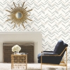 Picture of Chevron Stripe Peel and Stick Wallpaper - Gray