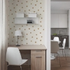 Picture of Large Gold Dot Peel and Stick Wallpaper