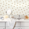 Picture of Large Gold Dot Peel and Stick Wallpaper