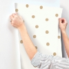 Picture of Large Gold Dot Peel and Stick Wallpaper