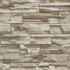 Picture of Stacked Stone Peel and Stick Wallpaper - Brown