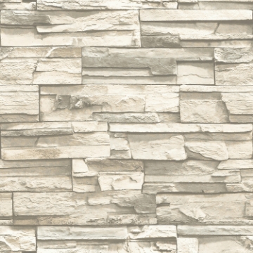 Picture of Stacked Stone Peel and Stick Wallpaper - Natural