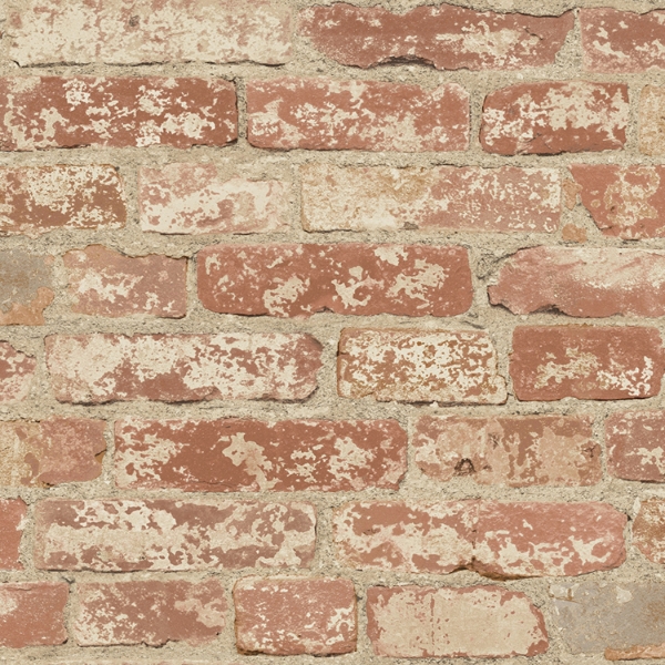 Picture of Brick Peel and Stick Wallpaper - Red