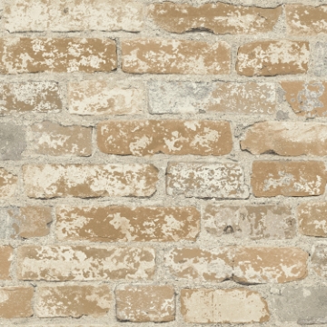 Picture of Brick Peel and Stick Wallpaper - Brown