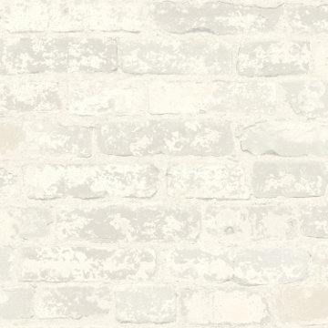 Picture of Brick Peel and Stick Wallpaper - Off White