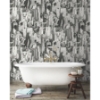 Picture of Big Apple Peel and Stick Wallpaper - Black