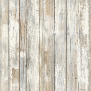 Picture of Distressed Wood Peel and Stick Wallpaper - Tan