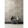 Picture of Distressed Wood Peel and Stick Wallpaper - Tan