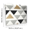 Picture of Geometric Triangle Peel and Stick Wallpaper