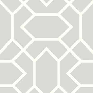 Picture of Modern Geometric Peel and Stick Wallpaper - Light Gray