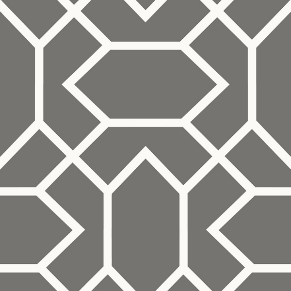 Picture of Modern Geometric Peel and Stick Wallpaper - Dark Gray