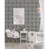 Picture of Modern Geometric Peel and Stick Wallpaper - Dark Gray