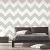 Picture of Large Chevron Peel and Stick Wallpaper - Gray