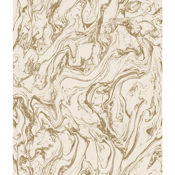 Picture of Marble Peel and Stick Wallpaper - Gold