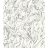 Picture of Marble Peel and Stick Wallpaper - Silver