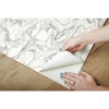 Picture of Marble Peel and Stick Wallpaper - Silver