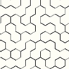 Picture of Open Geometric Peel and Stick Wallpaper - Gray