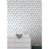 Picture of Open Geometric Peel and Stick Wallpaper - Blue