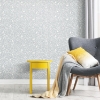 Picture of Polka Dot Peel and Stick Wallpaper - Gray