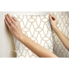 Picture of Trellis Peel and Stick Wallpaper - Gold