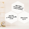 Picture of Dry Erase Hexagon Peel And Stick Wall Decals