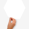 Picture of Dry Erase Hexagon Peel And Stick Wall Decals