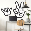 Picture of Peace Hand Dry Erase Peel and Stick Giant Wall Decals