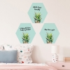 Picture of Pineapple Crown Dry Erase Hexagon Peel and Stick Wall Decals