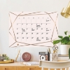 Picture of Blush Beauty Dry Erase Calendar Peel and Stick Giant Wall Decal