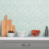 Picture of Aqua Scallop Peel and Stick Backsplash