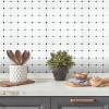 Picture of Black and White Diamond Tile Peel and Stick Backsplash