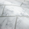 Picture of Carrara Marble Subway Peel and Stick Backsplash