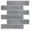 Picture of Dark Stone Gray Ceramic Peel and Stick Backsplash